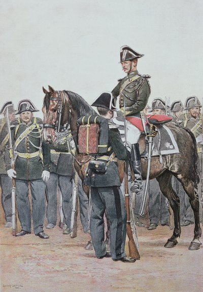 Gendarmeria in uniforme da parata, 1887 da Jean Baptiste Edouard Detaille